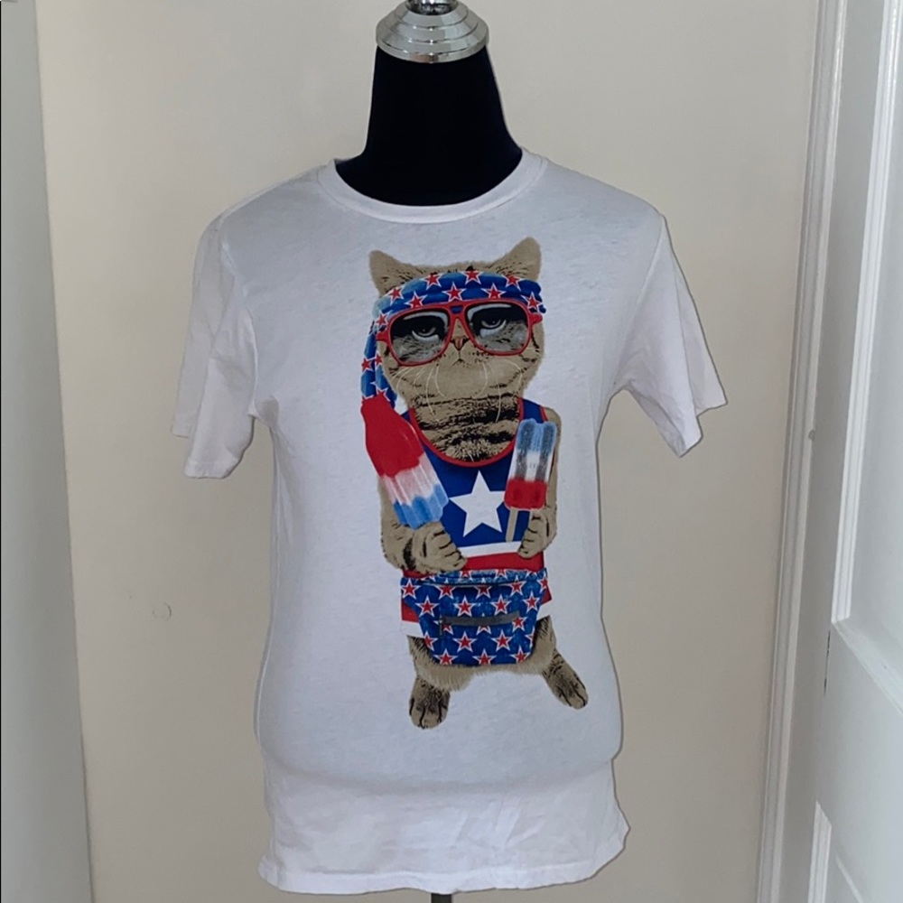 NWOT Patriotic Red, White & Blue T-shirt